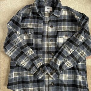 YMI Blue and Black Button Down Shirt